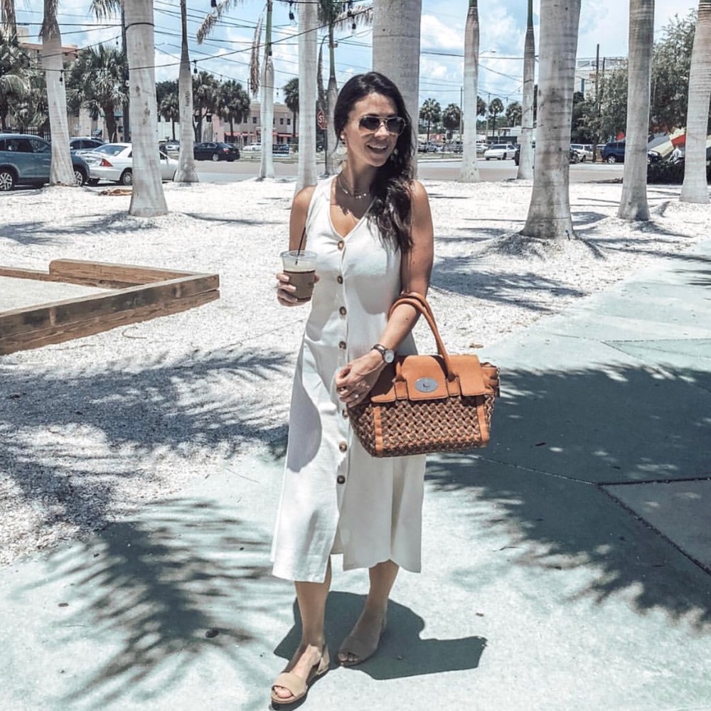 Sole society woven handbag